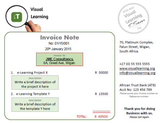 Simple Invoice Note